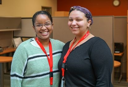 Two student workers. 