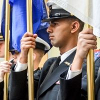 Color guard on display at military appreciation event