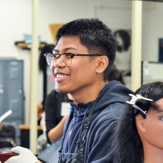 Male Cosmetology Student