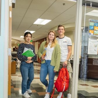 Students in Doorway