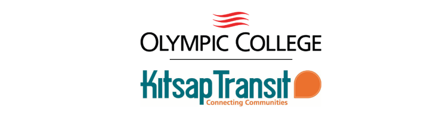 Kitsap Transit and Olympic College logos