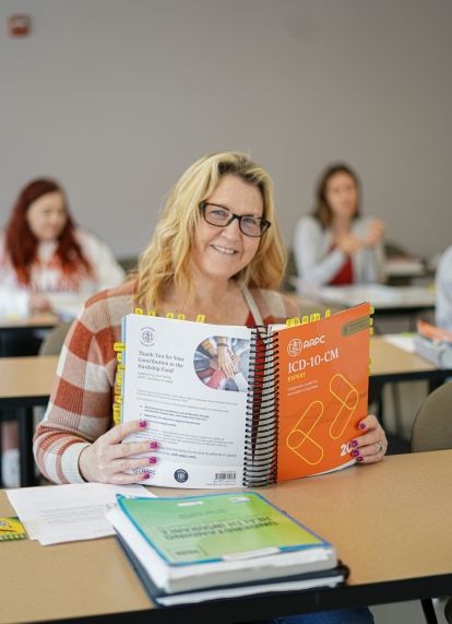 Mature Student with Glasses. 