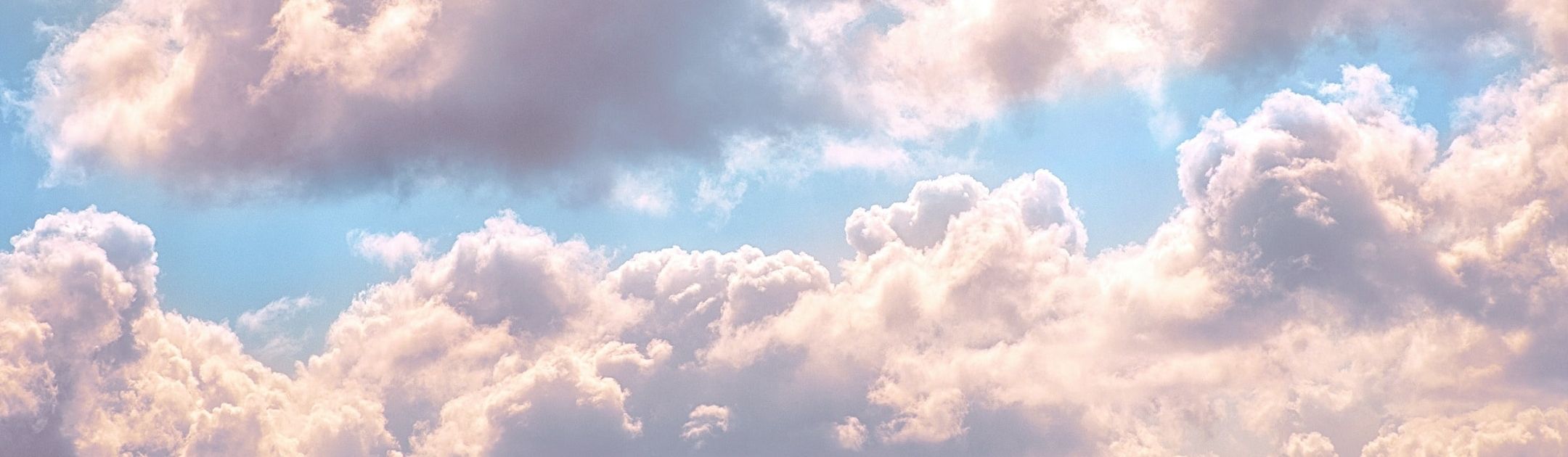 blue sky with white clouds