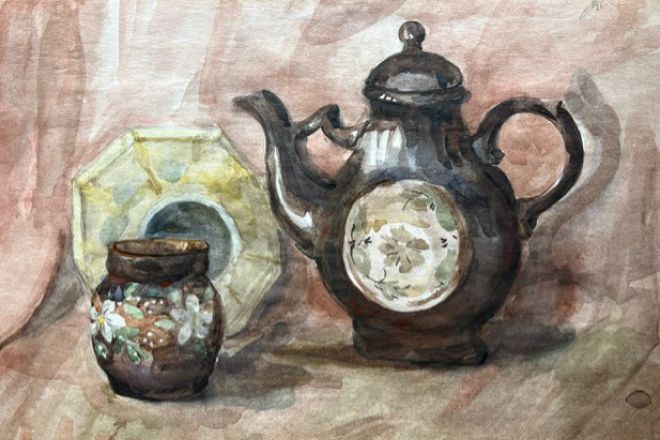 Still life painting featured in the Art the Wall Art Exhibit