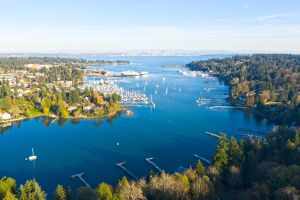 Aerial view of Bainbridge Island