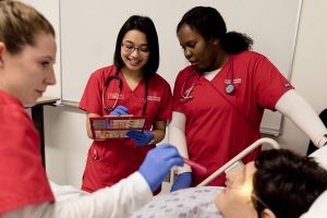 Nursing students in simulation lab