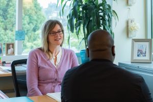 Student with advisor