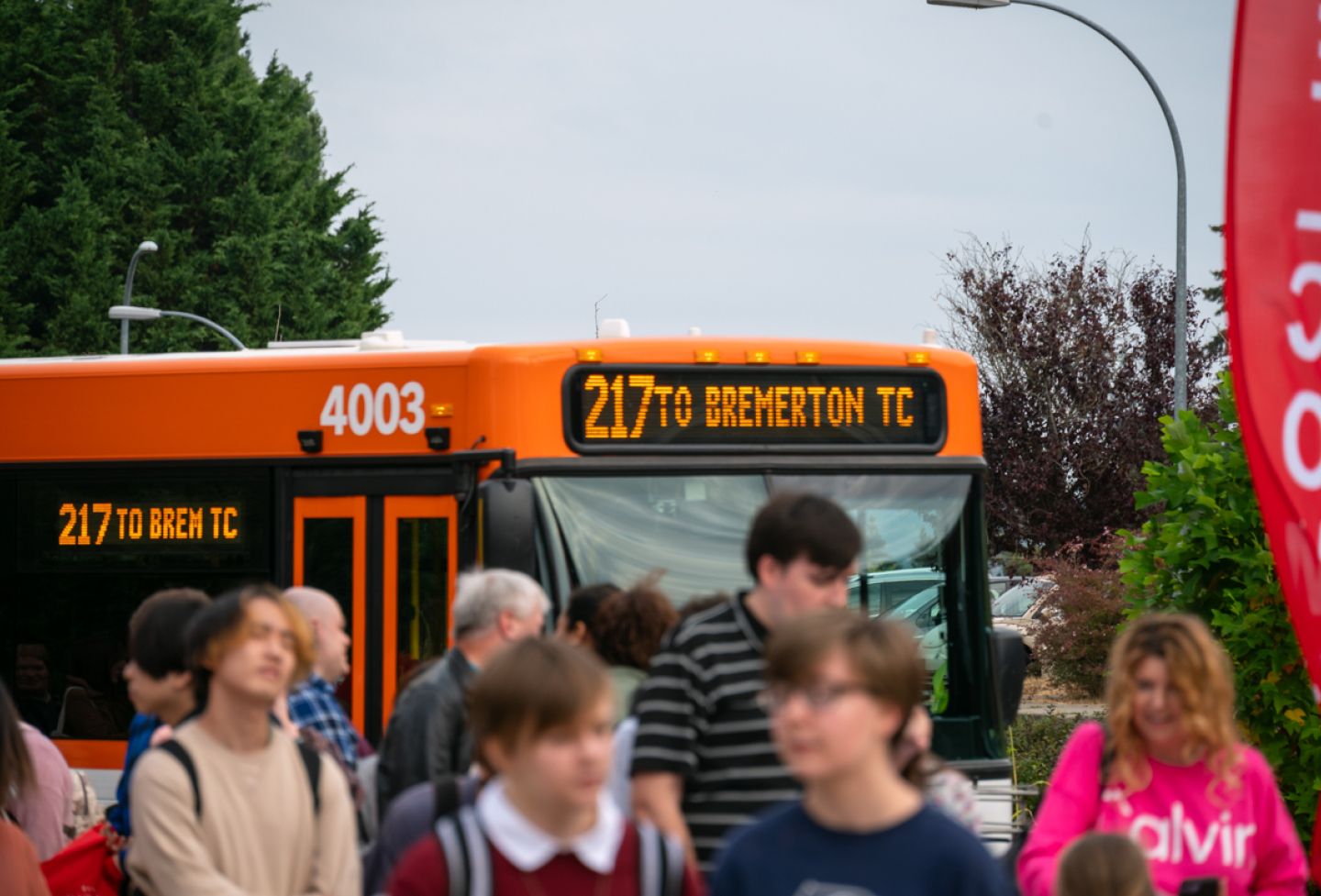 Kitsap Transit bus at Olympic College