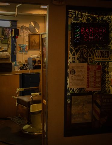 Barbershop storefront