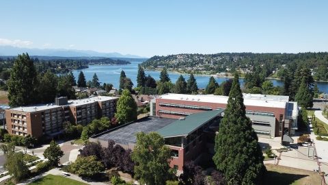 Aerial photo of Bremerton Campus.