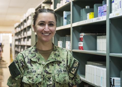 Female military medic