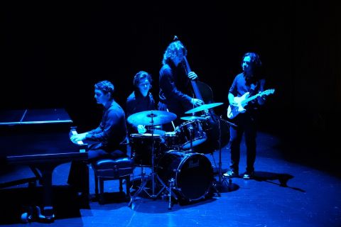 Musicians playing instruments