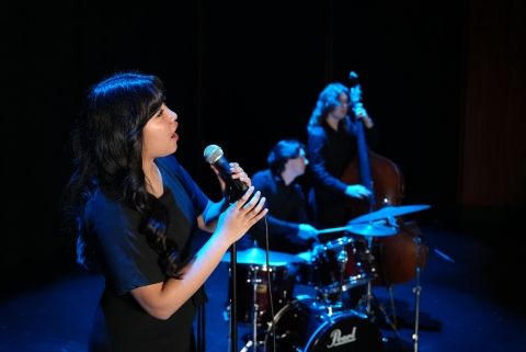 Students in Jazz Band