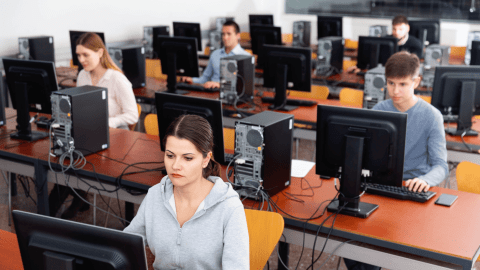 Students in classroom