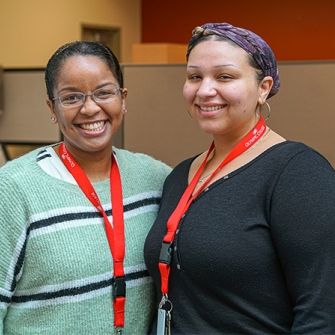 Two student workers. 