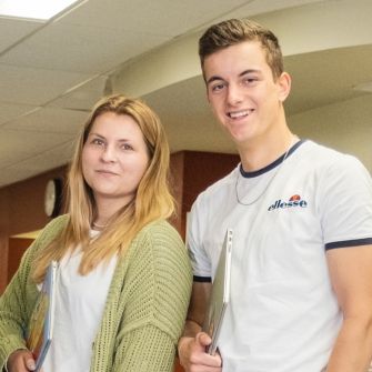 Two students together.