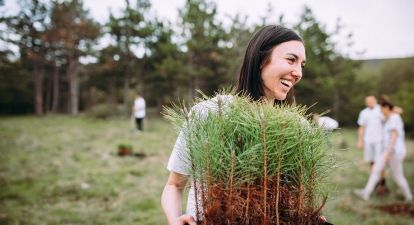 Female with saplings.